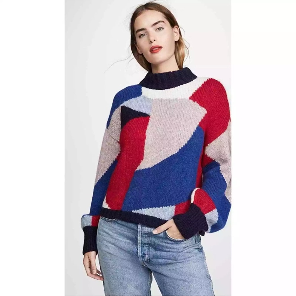 Eleven Six  Caroline Color Block Sweater XS/S